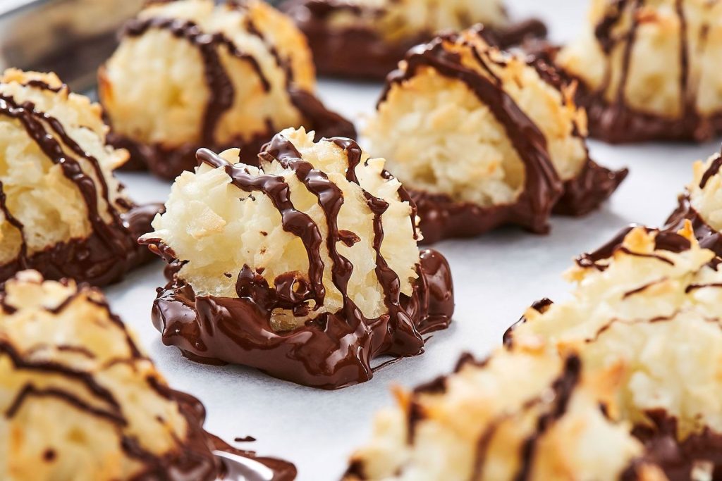 Coconut Dipped Macaroons and Chocolate Truffle